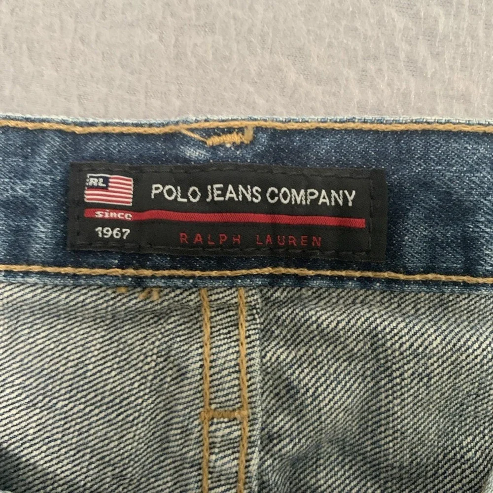 RL Ralph Lauren Polo Jeans Co Men's 36/34 Woodrow Style Straight Leg Denim Jeans - Picture 4 of 10